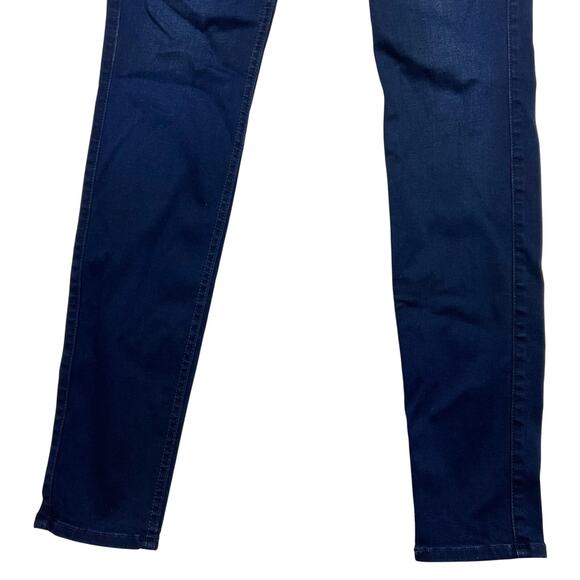 7 For All Mankind The Mid Rise Skinny Jeans 27x30 Dark Blue Denim Stretch USA - Picture 4 of 11